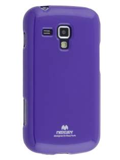 Mercury Goospery Glossy Gel Case for Samsung Galaxy Trend Plus S7583T - Purple Soft Cover