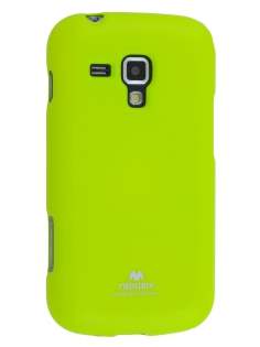 Mercury Goospery Glossy Gel Case for Samsung Galaxy Trend Plus S7583T - Lime Soft Cover