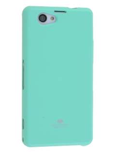 Mercury Goospery Glossy Gel Case for Sony Xperia Z1 Compact - Mint Green Soft Cover