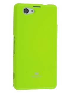 Mercury Goospery Glossy Gel Case for Sony Xperia Z1 Compact - Lime Soft Cover