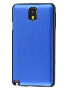 Brushed Aluminium Case for Samsung Galaxy Note 3 - Ocean Blue/Black Hard Case