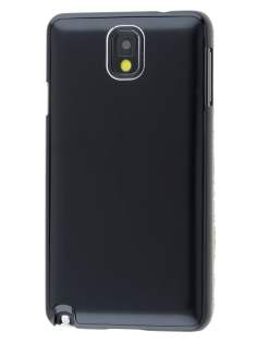 Brushed Aluminium Case for Samsung Galaxy Note 3 - Classic Black Hard Case