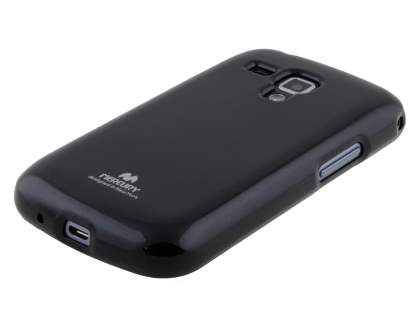 Mercury Goospery Glossy Gel Case for Samsung Galaxy Trend Plus S7583T - Classic Black