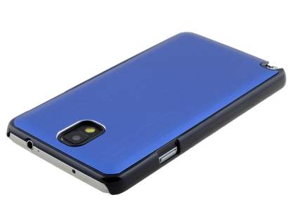 Brushed Aluminium Case for Samsung Galaxy Note 3 - Ocean Blue/Black