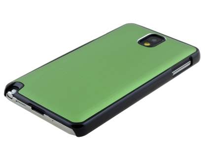 Brushed Aluminium Case for Samsung Galaxy Note 3 - Green/Black