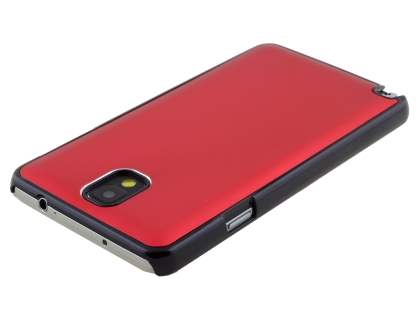Brushed Aluminium Case for Samsung Galaxy Note 3 - Red/Black