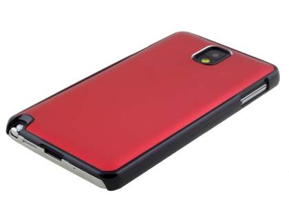 Brushed Aluminium Case for Samsung Galaxy Note 3 - Red/Black