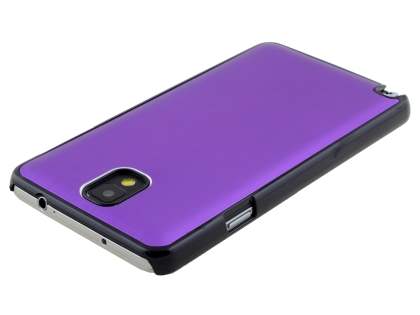 Brushed Aluminium Case for Samsung Galaxy Note 3 - Purple/Black