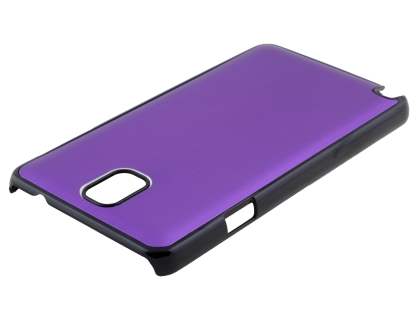 Brushed Aluminium Case for Samsung Galaxy Note 3 - Purple/Black