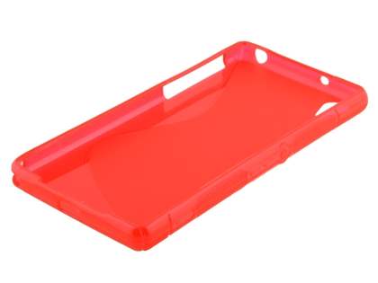 Wave Case for Sony Xperia Z2 - Frosted Red/Red