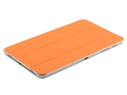 Book-Style Case with Stand for Samsung Galaxy Tab Pro 8.4 - Orange/Frosted Clear