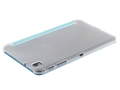 Book-Style Case with Stand for Samsung Galaxy Tab Pro 8.4 - Teal/Frosted Clear