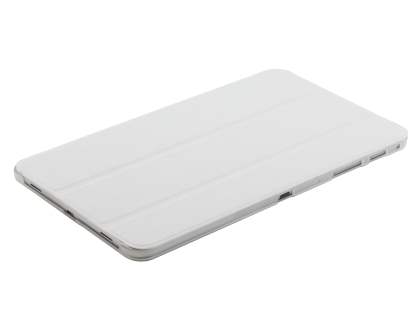 Book-Style Case with Stand for Samsung Galaxy Tab Pro 8.4 - White/Frosted Clear