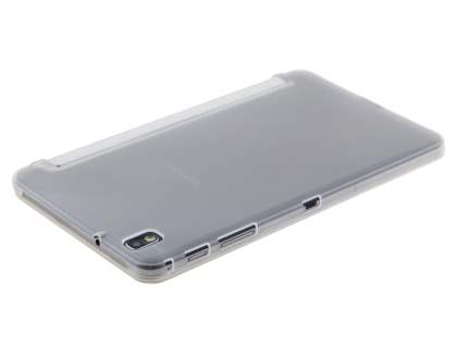 Book-Style Case with Stand for Samsung Galaxy Tab Pro 8.4 - White/Frosted Clear