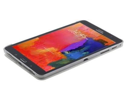 Book-Style Case with Stand for Samsung Galaxy Tab Pro 8.4 - White/Frosted Clear