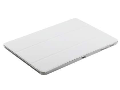 Book-Style Case with Stand for Samsung Galaxy Tab Pro 10.1 - White/Frosted Clear