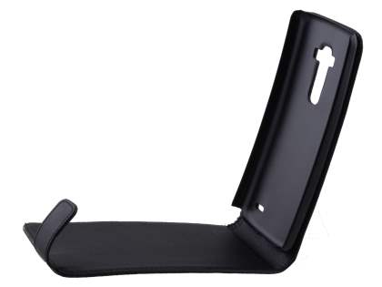 Synthetic Leather Flip Case for LG G Flex - Classic Black
