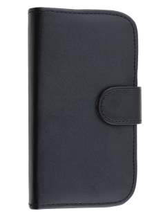 ZTE T83 Telstra Dave Synthetic Leather Wallet Case - Classic Black