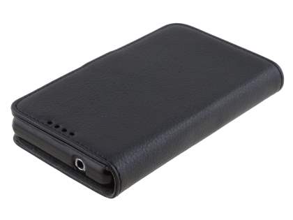 Synthetic Leather Wallet Case with Stand for Sony Xperia Z1 Compact - Black