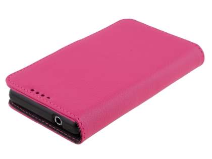 Synthetic Leather Wallet Case with Stand for Sony Xperia Z1 Compact - Pink