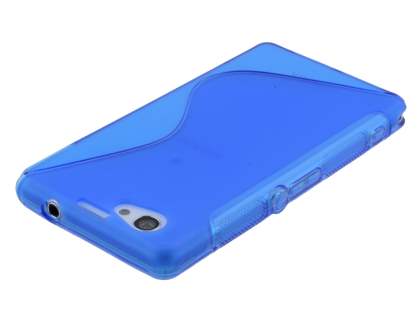 Wave Case for Sony Xperia Z1 Compact - Frosted Blue/Blue