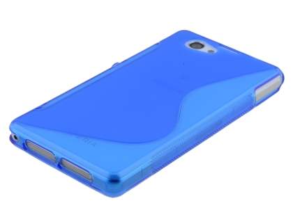 Wave Case for Sony Xperia Z1 Compact - Frosted Blue/Blue