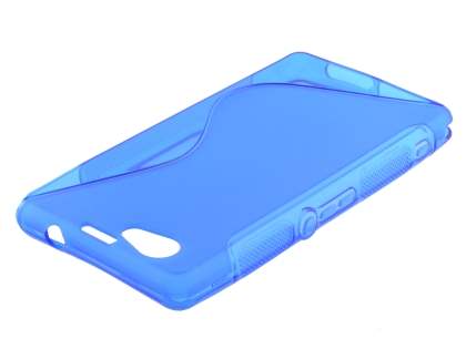 Wave Case for Sony Xperia Z1 Compact - Frosted Blue/Blue