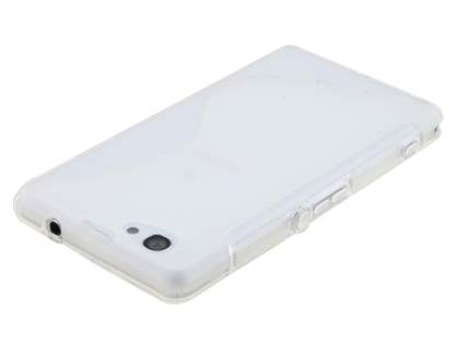 Wave Case for Sony Xperia Z1 Compact - Frosted White/White