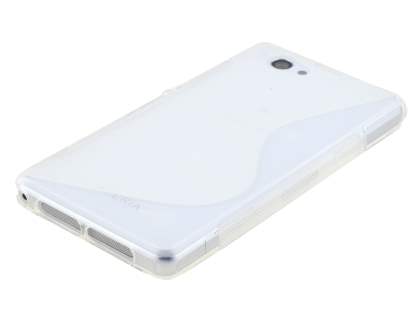 Wave Case for Sony Xperia Z1 Compact - Frosted White/White