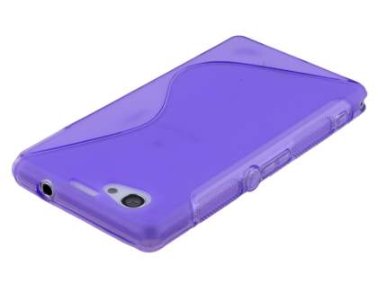 Wave Case for Sony Xperia Z1 Compact - Frosted Purple/Purple