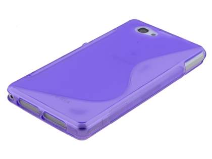 Wave Case for Sony Xperia Z1 Compact - Frosted Purple/Purple