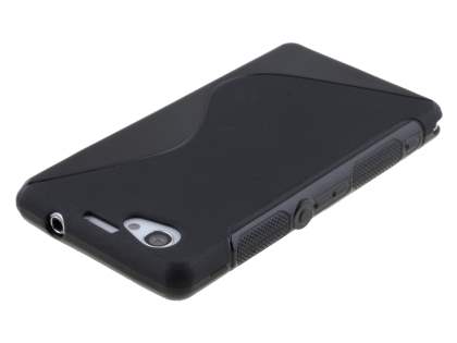 Wave Case for Sony Xperia Z1 Compact - Frosted Black/Black