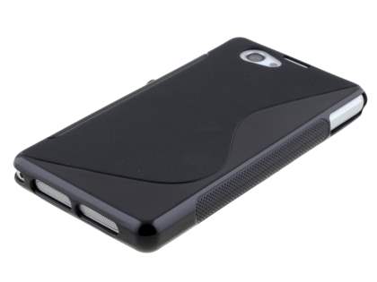 Wave Case for Sony Xperia Z1 Compact - Frosted Black/Black