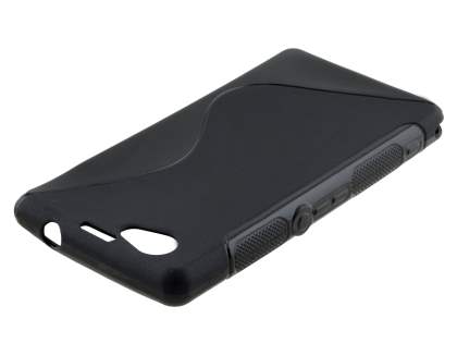 Wave Case for Sony Xperia Z1 Compact - Frosted Black/Black