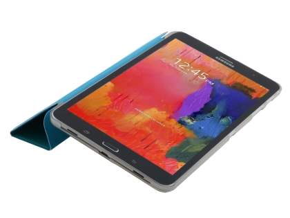 Book-Style Case with Stand for Samsung Galaxy Tab Pro 8.4 - Teal/Frosted Clear