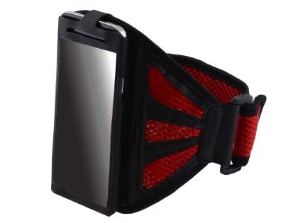 Universal Sports Armband for Phones - Black/Red Sports Arm Band