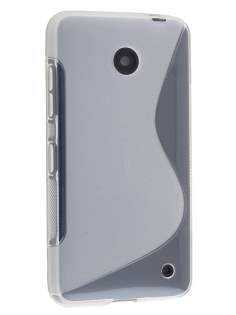 Wave Case for Nokia Lumia 635/636/630 - Frosted Clear/Clear Soft Cover