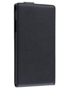 Synthetic Leather Flip Case for Sony Xperia T2 Ultra - Classic Black