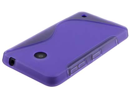 Wave Case for Nokia Lumia 635/636/630 - Frosted Purple/Purple