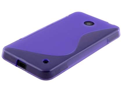 Wave Case for Nokia Lumia 635/636/630 - Frosted Purple/Purple
