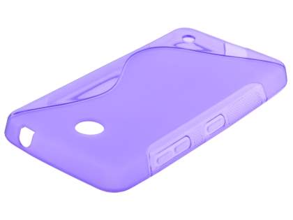 Wave Case for Nokia Lumia 635/636/630 - Frosted Purple/Purple