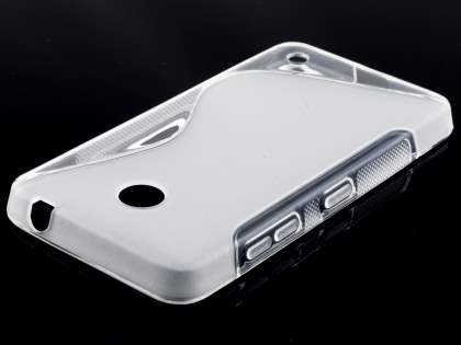 Wave Case for Nokia Lumia 635/636/630 - Frosted Clear/Clear
