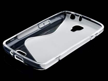 Wave Case for LG F70 D315 - Frosted Clear/Clear