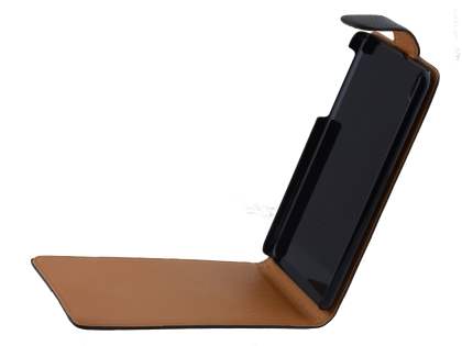 HTC Desire 816 Synthetic Leather Flip Case - Black