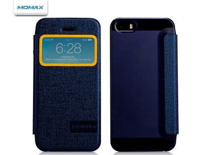 Momax Flip View Case for iPhone SE/5s/5 - Night Blue Momax Flip View Case for iPhone SE/5s/5 - Night Blue