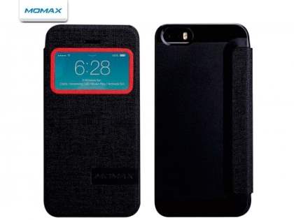 Momax Flip View Case for iPhone SE/5s/5 - Classic Black Momax Flip View Case for iPhone SE/5s/5 - Classic Black