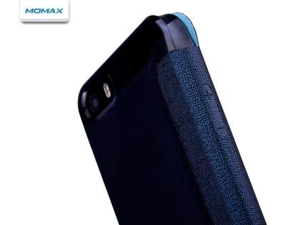 Momax Flip View Case for iPhone SE/5s/5 - Night Blue