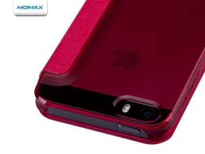 Momax Flip View Case for iPhone SE/5s/5 - Coral