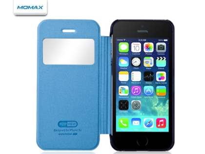 Momax Flip View Case for iPhone SE/5s/5 - Mint Green