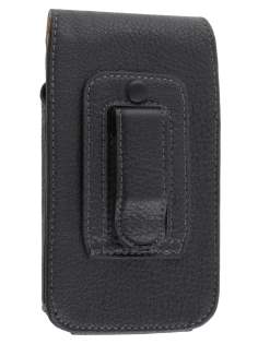 Textured Synthetic Leather Vertical Belt Pouch for HTC